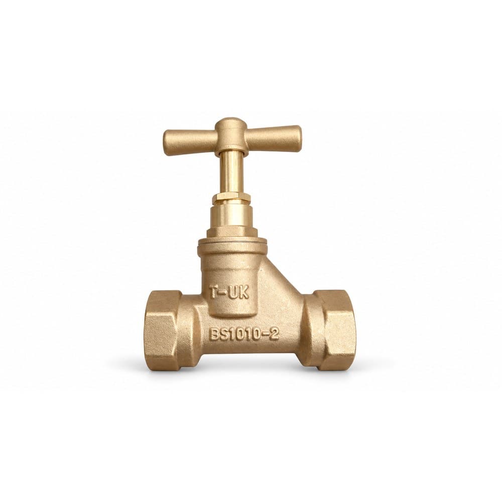 T-UK Brass stop cock 3/4 inch