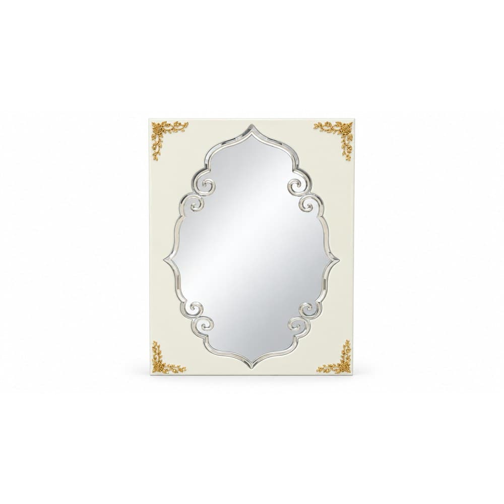 Bathroom mirror, framed