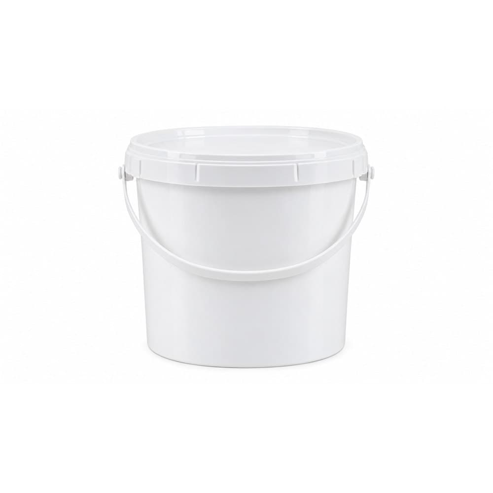 Plastic bucket with cover