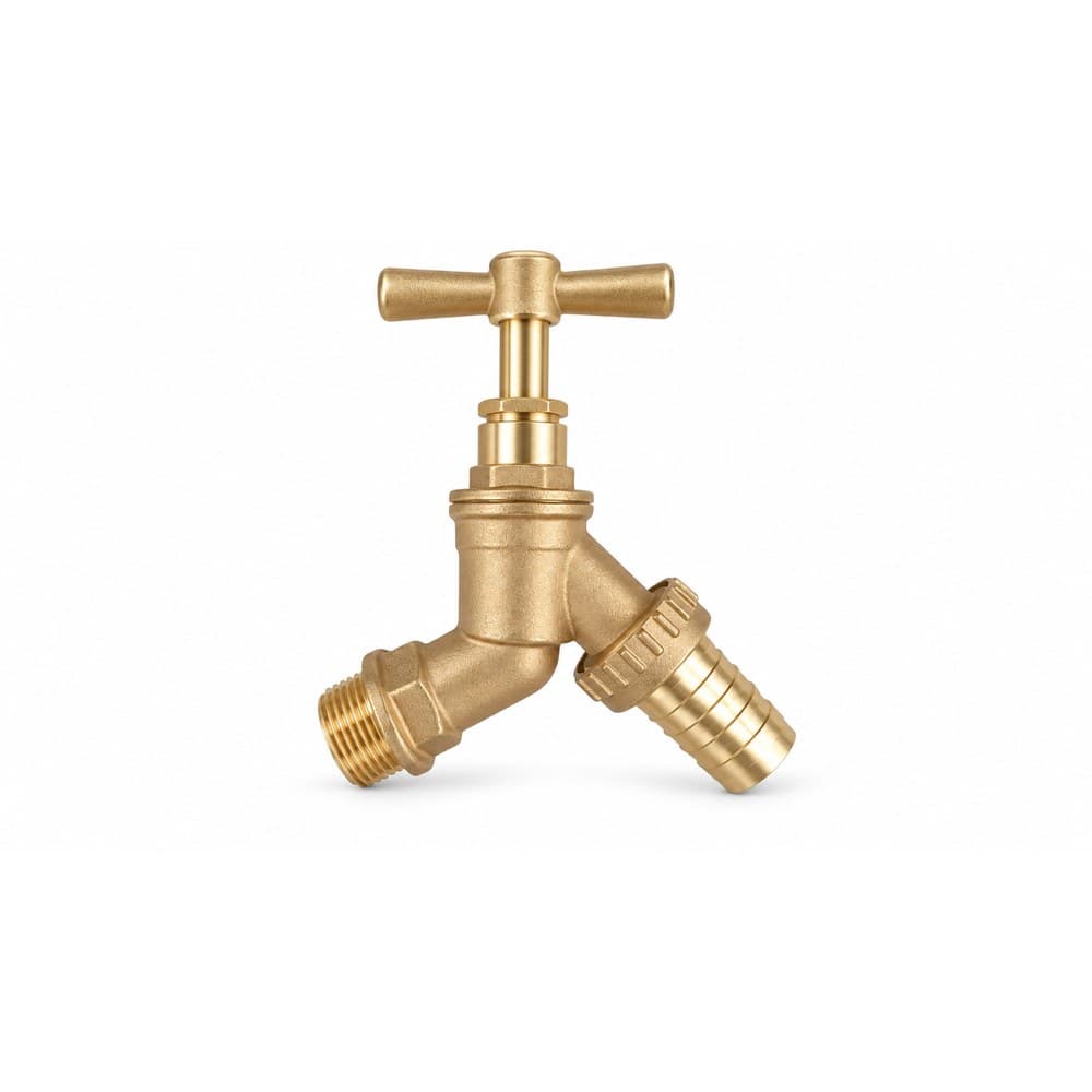 Brass tap with hose connector 3/4 inch
